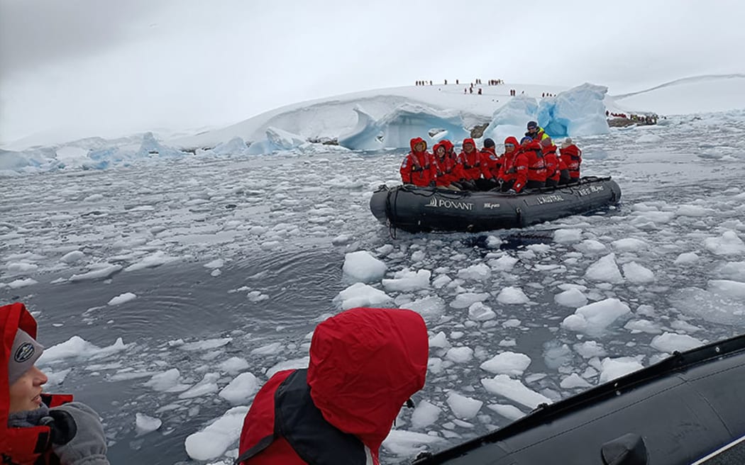 Transiting between ship and shore on Antarctic Peninsula