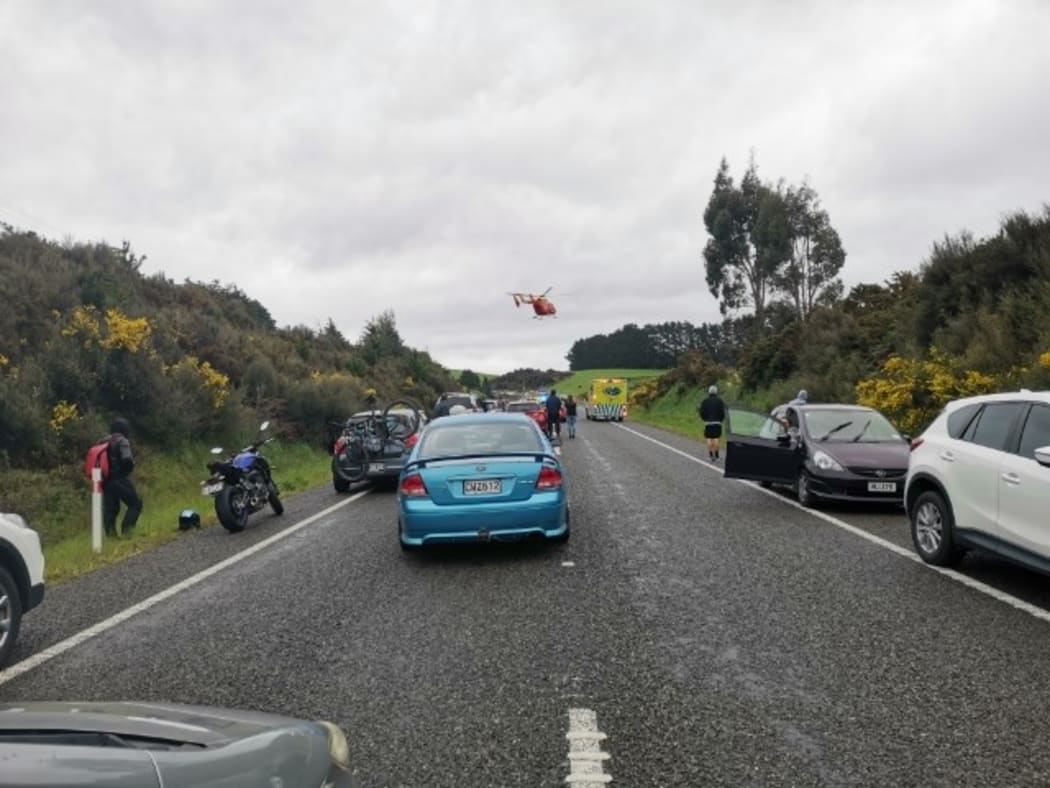 A crash has closed State Highway 2 north of Wellington.
