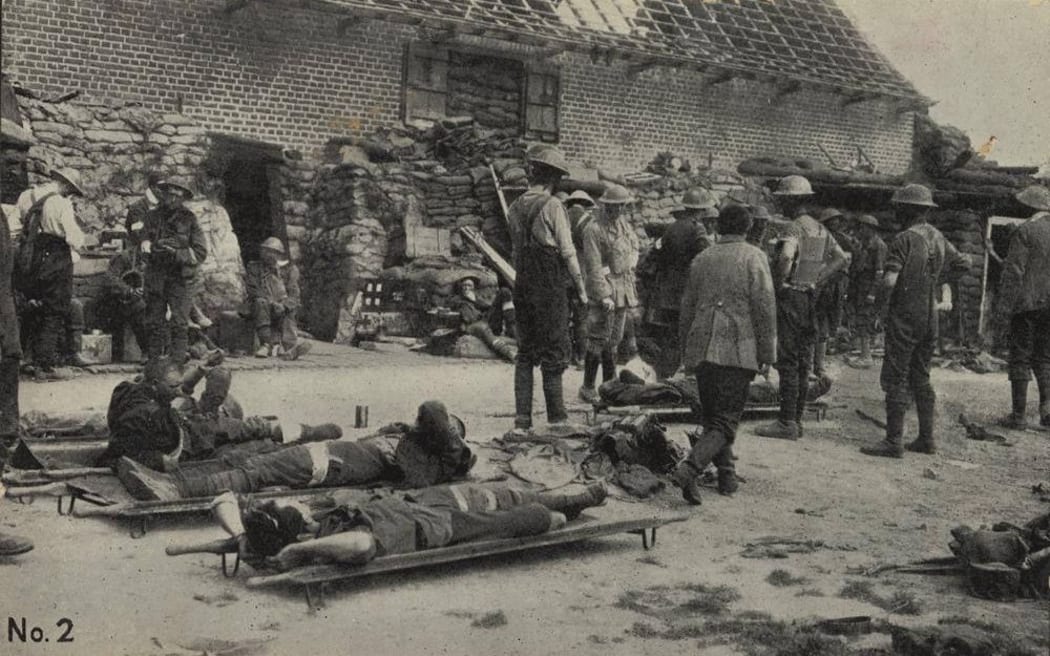 Battle of Messines. Anzac Field Dressing Station, 7 June 1917.