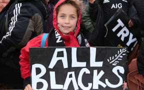 All Blacks fan after the rugby union Test match - 
All Blacks v Tonga played at FMG Stadium Waikato, Hamilton, New Zealand on Saturday 7 September 2019.