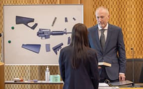 Expert witness Michael McIlraith appears during the latest phase of the coronial inquest into the March 2019 terror attack in Christchurch, New Zealand.