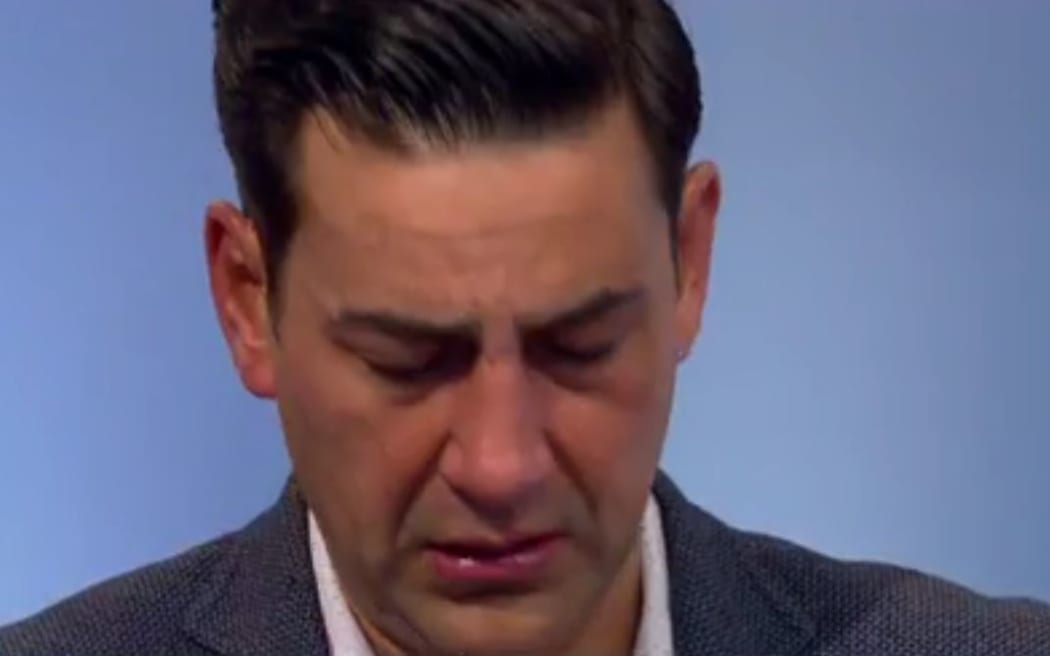 Andy Woodward weeps on air in an interview with BBC's Victoria Derbyshire.