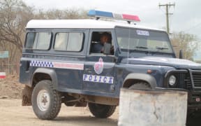 A Papua New Guinea police vehicle