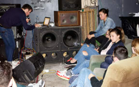 A picture taken at the launch for Paul Williams' EP Songs About Girls