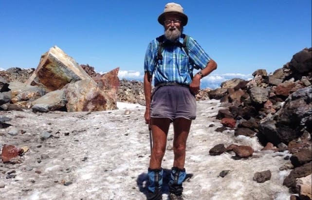 Derek Andrews near the summit