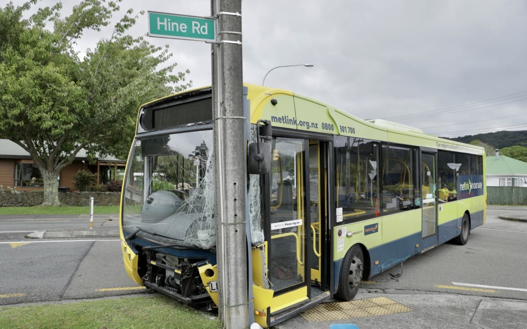 A bus crash in Wainuiomata