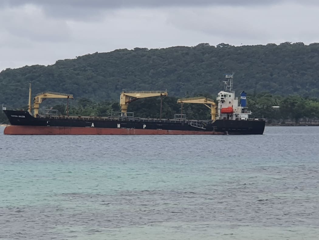 The Amazin from the Philippines, anchored in Port Vila