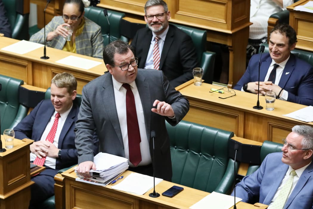 Minister of Finance Grant Robertson on comedic attack during a General Debate