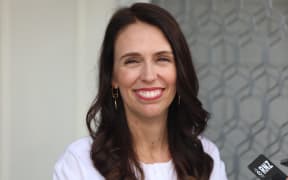 Jacinda Ardern at her first media appearance after the announcement of the Prime Minister's pregnancy.