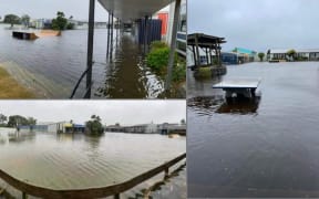 Ōpunake High School was knee-deep in water after heavy rainfall over Waitangi weekend.