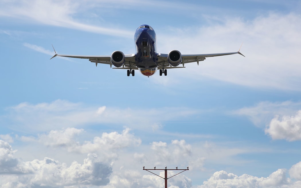 A Boeing Max 8 plane.