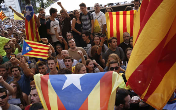 Catalonia independence rally Barcelona