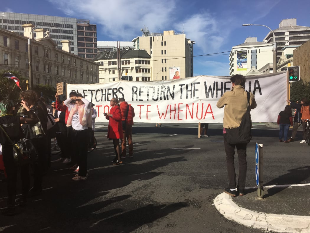 Ihumātao protest in Wellington