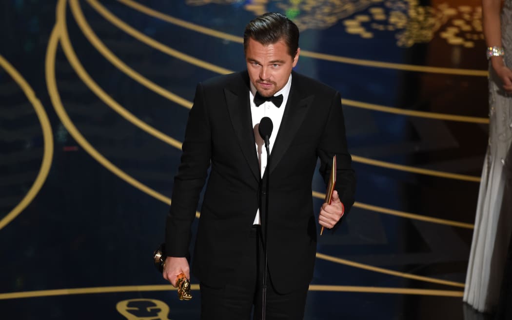 Leonardo DiCaprio at the 2016 Oscars