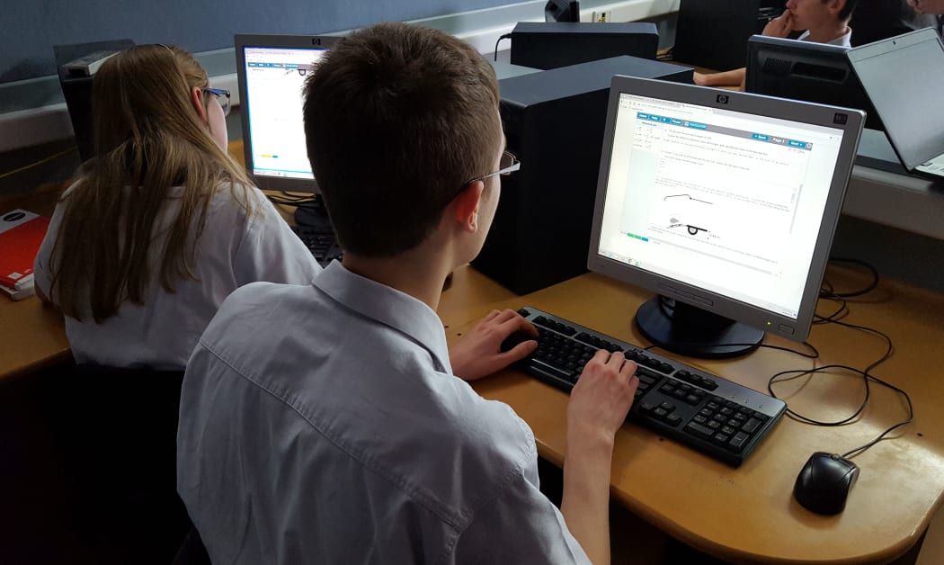 Paraparaumu College students sit trial online exams.