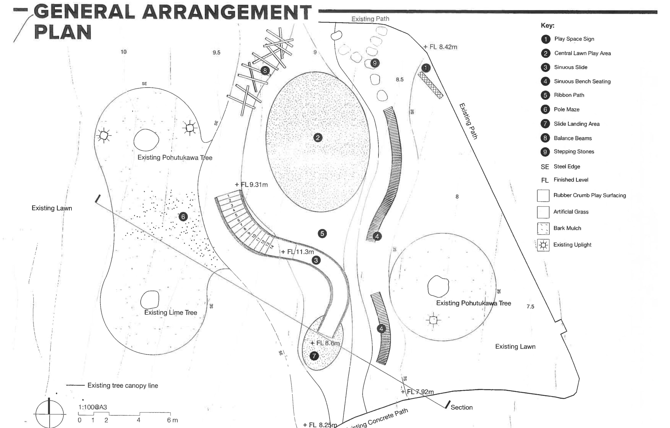 The plan for the playground.