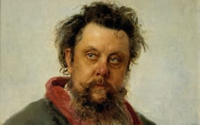 Portrait of Mussorgsky.