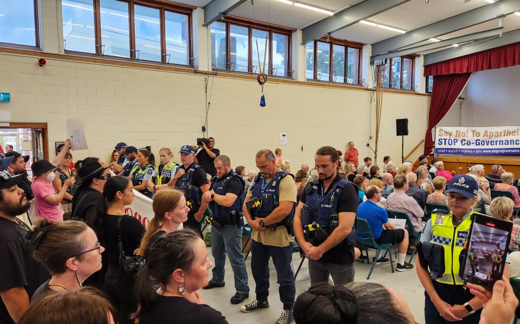 Stop Co-Governance event in Ōrewa.