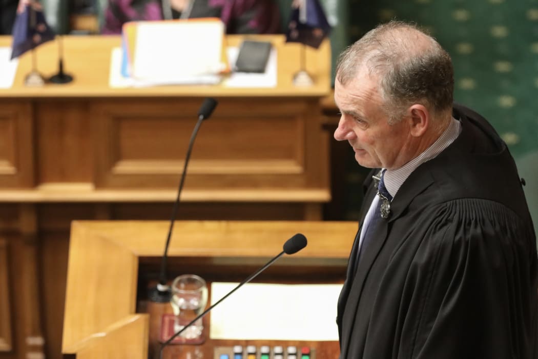 The Speaker, Trevor Mallard on his feet