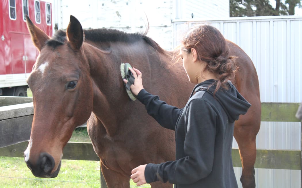 A student on the Birchleigh Polo Club programme