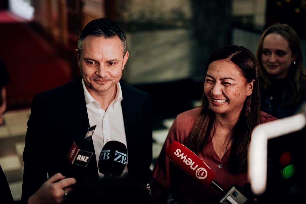 Green Party co-leaders James Shaw and Marama Davidson