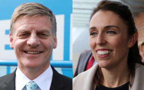 Bill English and Jacinda Ardern.