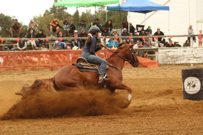 Zoe Johnston during a rodeo event.