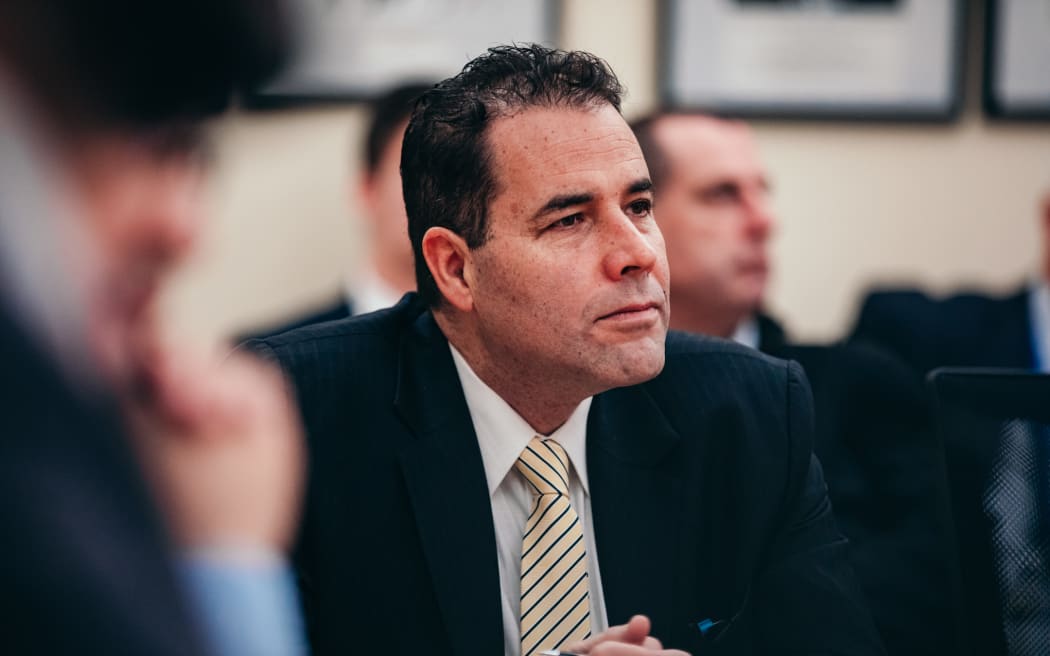 Rafael Gonzalez-Montero, head of parliamentary services, is questioned by a select committee