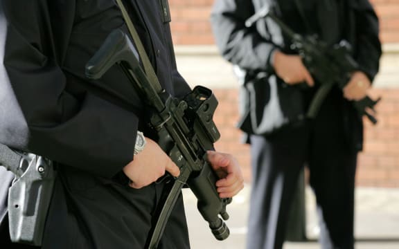 British armed police in London after the July 2005 bombings.
