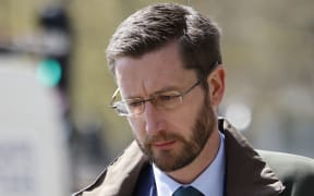 Simon Case, Cabinet Secretary walks to Portcullis House in central London to be questioned at a committee hearing on April 26, 2021. (Photo by Tolga Akmen / AFP)