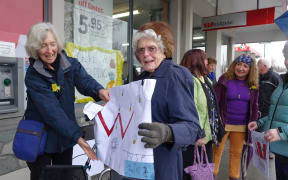 Protests are taking place as Westpac considers closing 19 branches across the country.