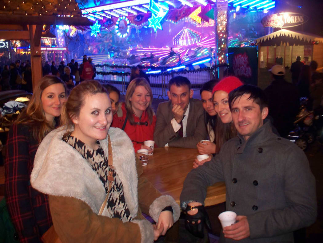 Stacey Knott and friends in London