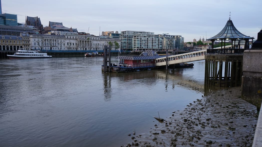 The Thames at low tide.