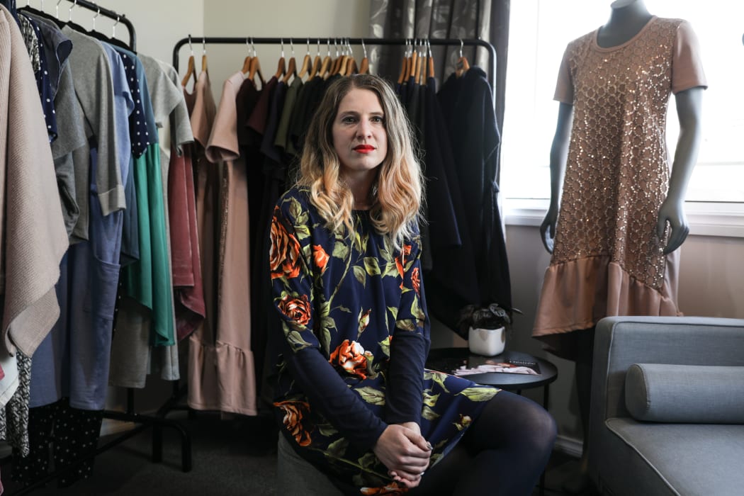 Desiree Turner is a Wellington fashion designer who had to pull multiple items from her collection due to the closure of a fabric wholesaler.