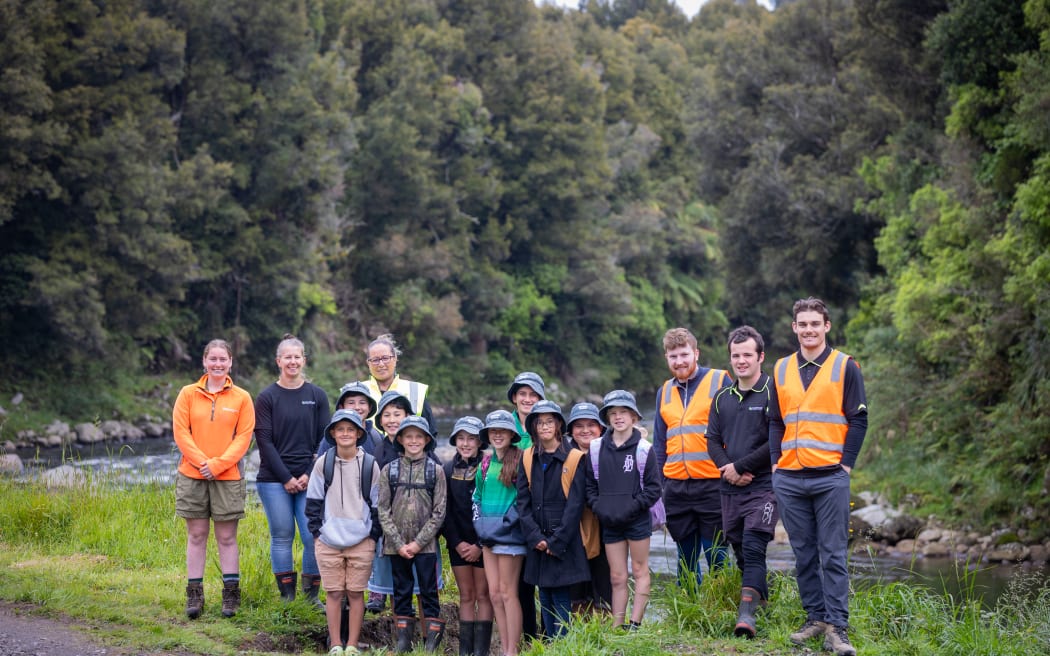 East Taranaki Environment Collective and Pukerangiora Hapū - winner of environmental action in the community at the Taranaki Regional Council Environmental Awards 2024.