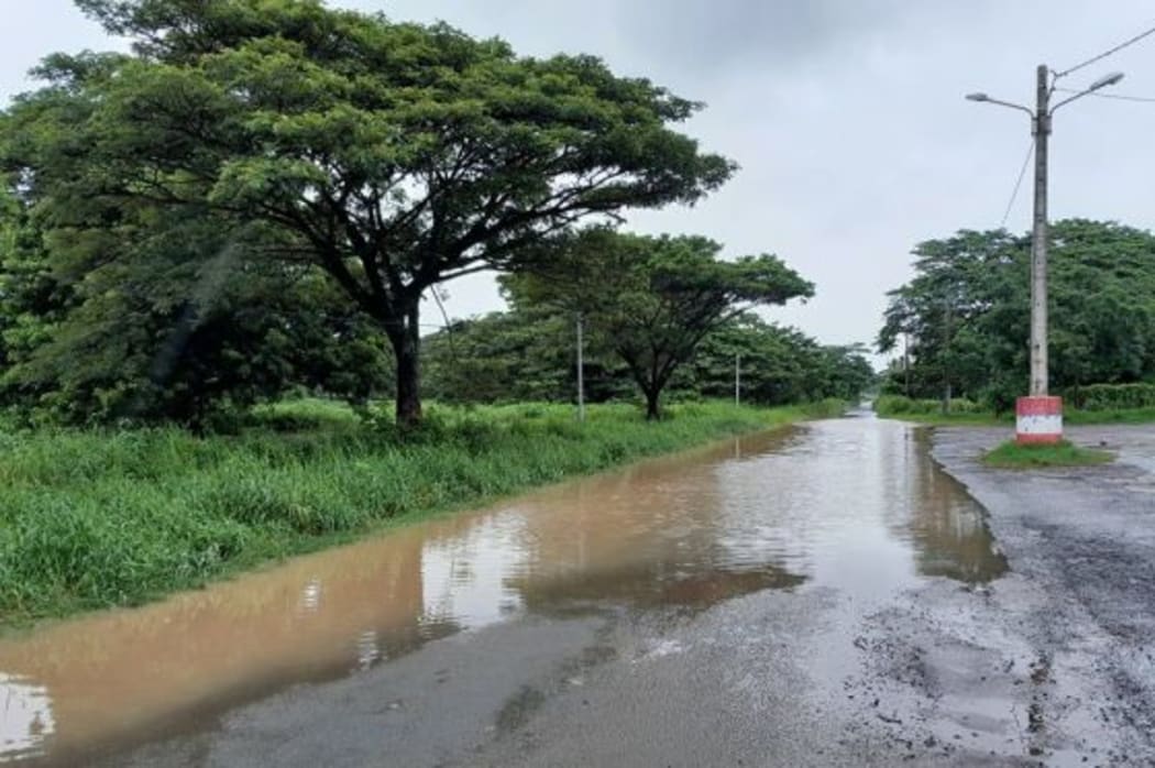 Roads are closed due to flooding in parts of New Caledonia