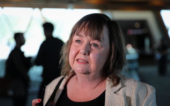 Labour's Megan Woods arrives at Wellington Airport on 16 October 2023 following the election at the weekend.