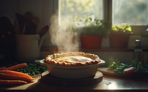 Luxurious puff pastry pot pie.