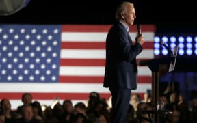 Democratic presidential candidate former Vice President Joe Biden speaks during a campaign event.