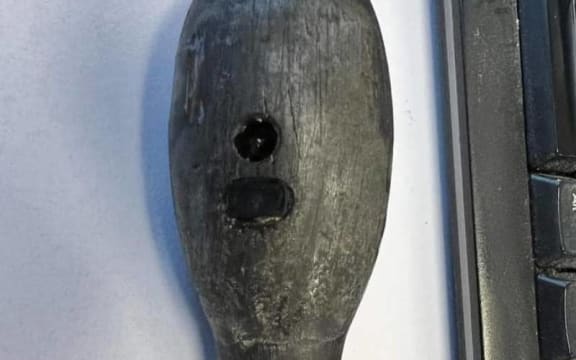 A shark tag missing somewhere in the Catlins.