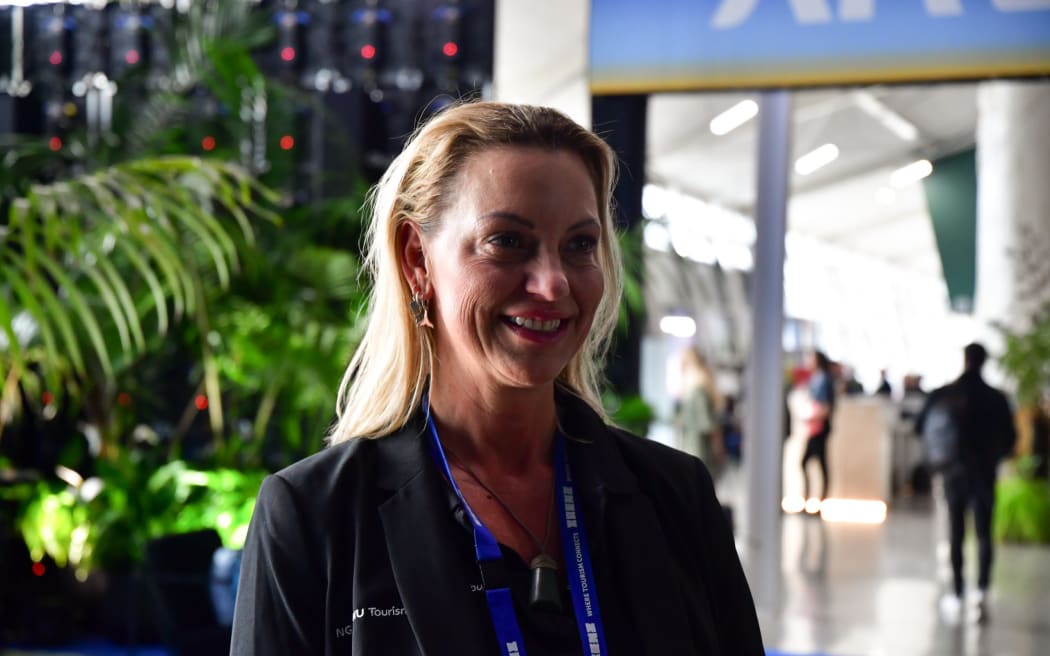 Ngāi Tahu Tourism general manager Jolanda Cave at TRENZ in Rotorua.