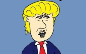 The image which was displayed on a billboard outside an Auckland church.