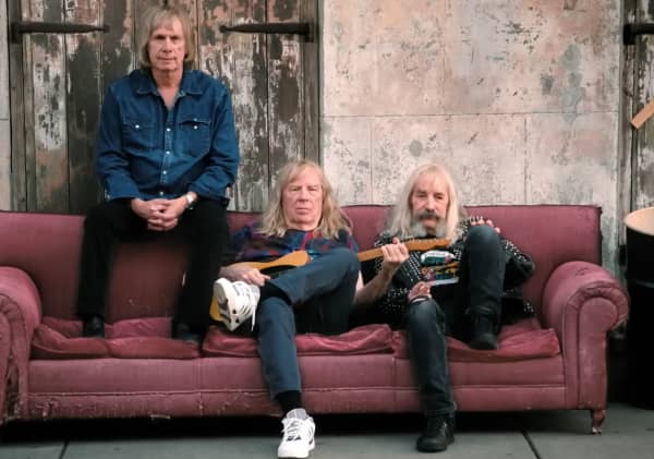 Christopher Guest, Michael McKean and Harry Shearer in Spinal Tap II: The End Continues.