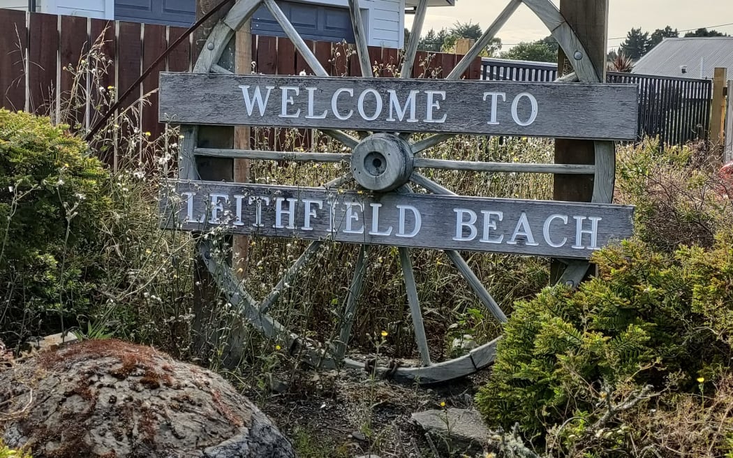 Leithfield Beach . . . The community of 245 houses could be under threat from future sea level rise. Photo: David Hill / North Canterbury News [LDR single use only]