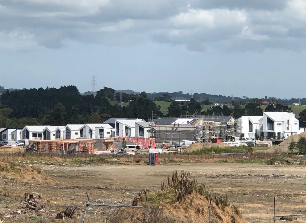 A new housing development underway near Westgate in Auckland.