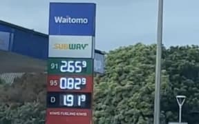 Heavily discounted 95 petrol at Waitomo Northgate on Wednesday