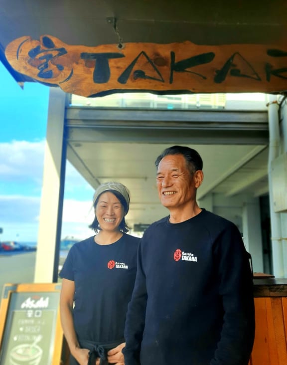 Yuki and her father Nobuyuki Yamaguchi