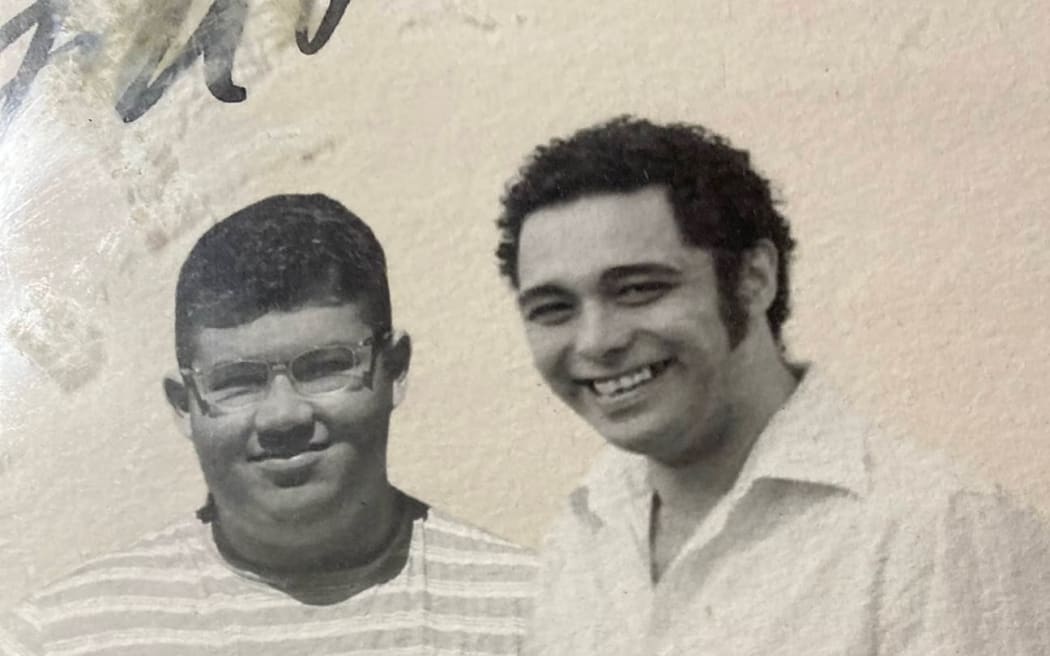 Johnny Bentley-Cribb and his father Mario Cribb