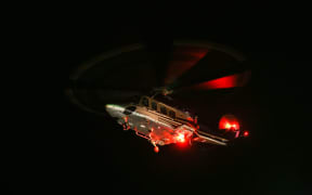 Helicopter at night