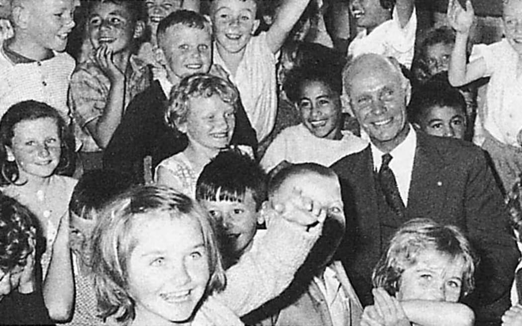 According to Photo News Gisborne, the school was named after the former Governor-General of New Zealand, Lord Cobham. Chairman of the Hawke’s Bay Education Board, W. Smith, officially opened and named the school on November 29th 1962.